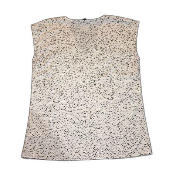 Sleeveless Express Spotted Black and White Shirt Medium - Picture 2 of 4